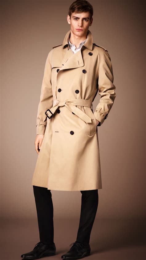 burberry kensington trench coat men|authentic burberry men trench coat.